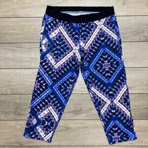 Hurley Tie Dye Crop Athletic Leggings Size Medium